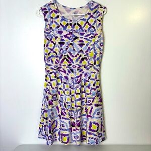 Title Nine Dream Purple Patterned Dress
